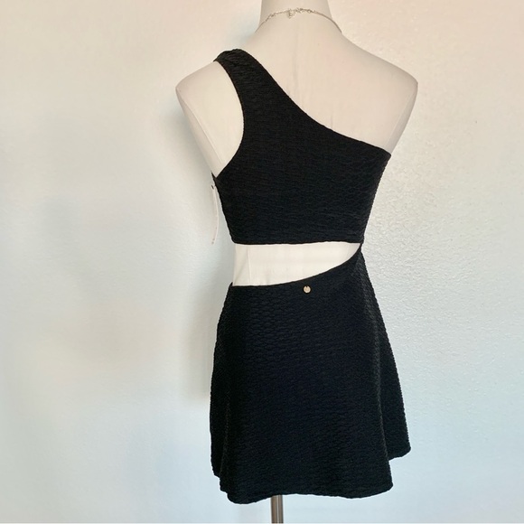 Victoria’s Secret Black Textured Cut-Out Swim Dress - Picture 8 of 13